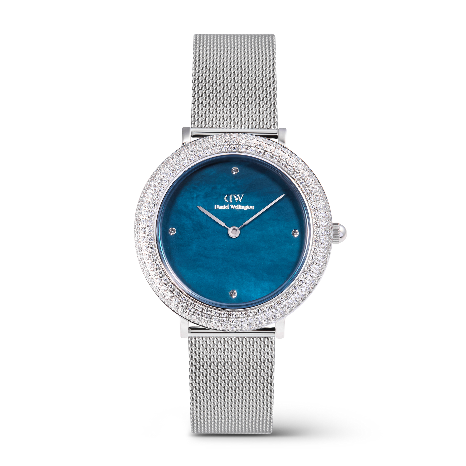 Crystalline Bezel Sterling Blue