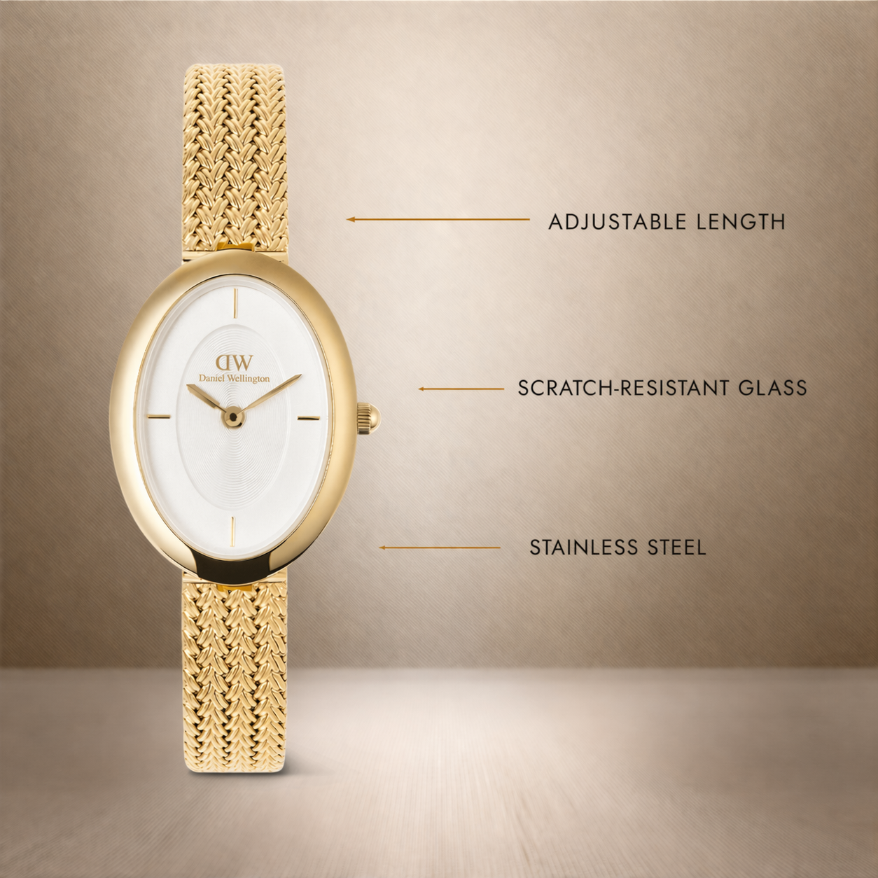 Juliette Braided Mesh White Sunray Gold