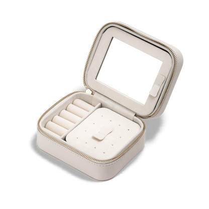 Travel Jewellery Box White