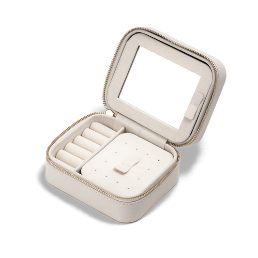 Travel Jewellery Box White