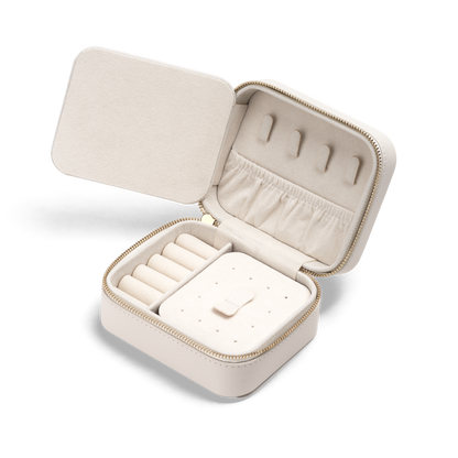 Travel Jewellery Box White