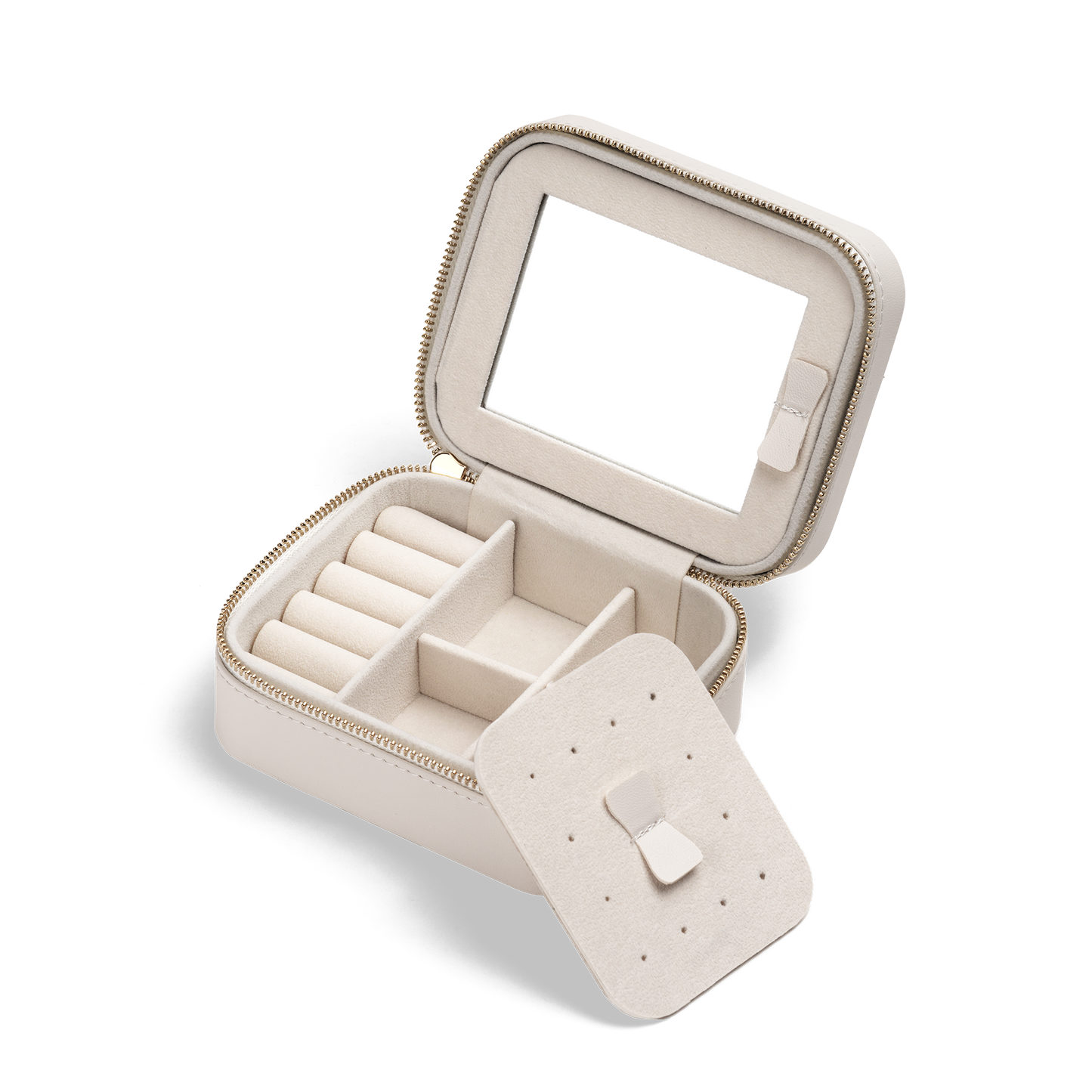 Travel Jewellery Box White