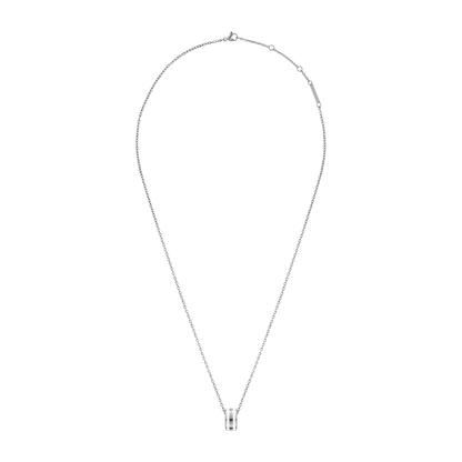 Emalie Necklace Silver Satin White