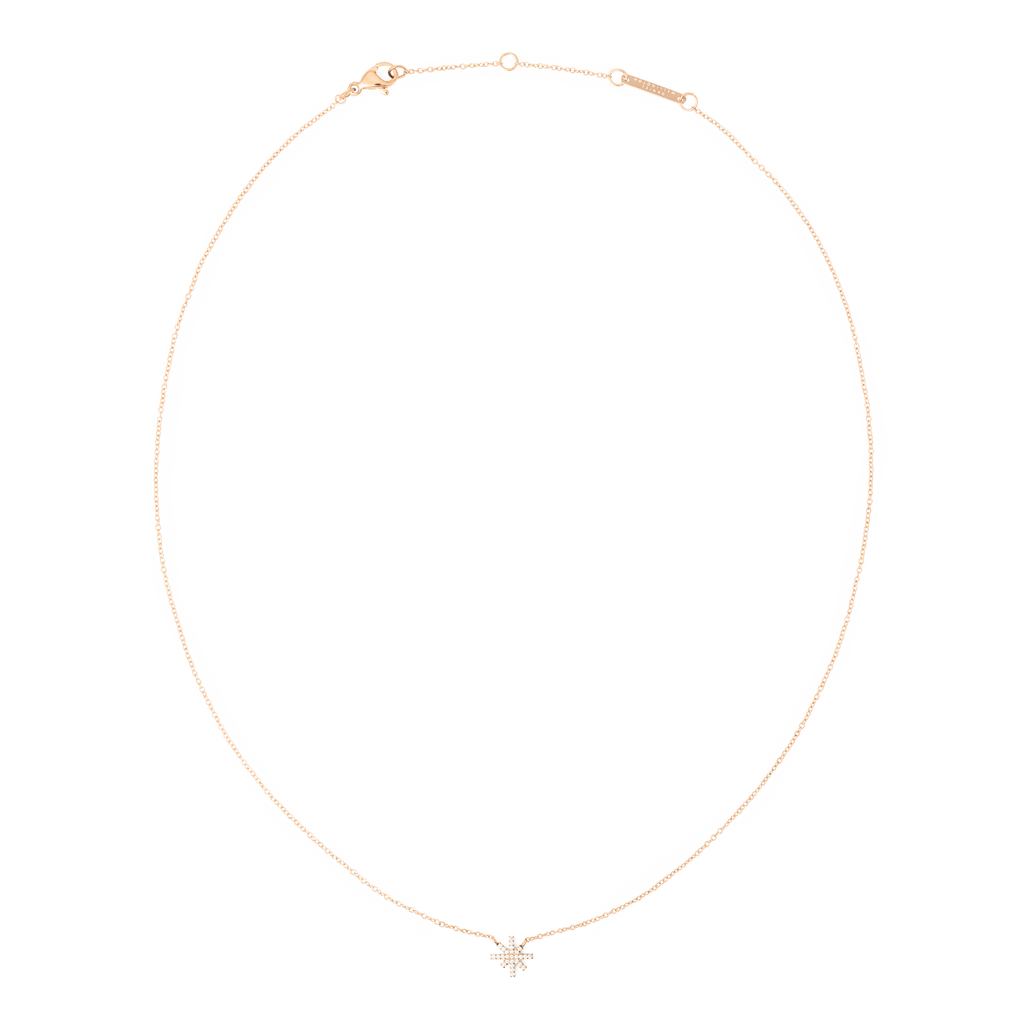 Mirelle Star Necklace Rose Gold