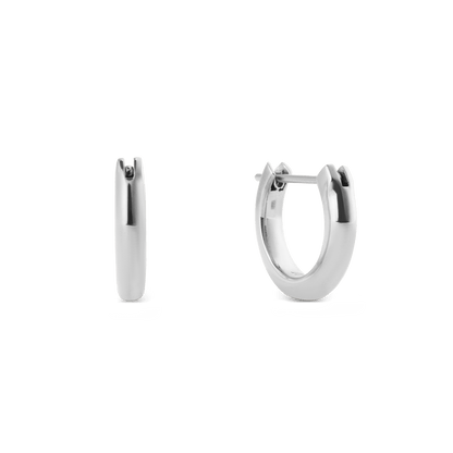 Arch Earrings Silver 9mm