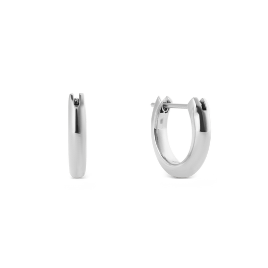 Arch Earrings Silver 9mm