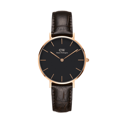 Petite York Black Rose Gold