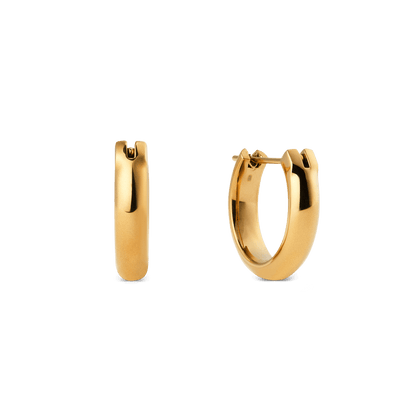 Arch Earrings Gold 12mm