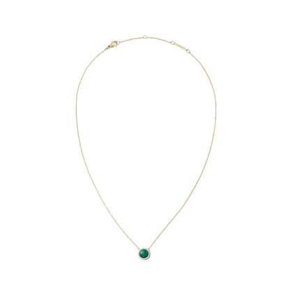 Audrey Necklace Malachite Gold