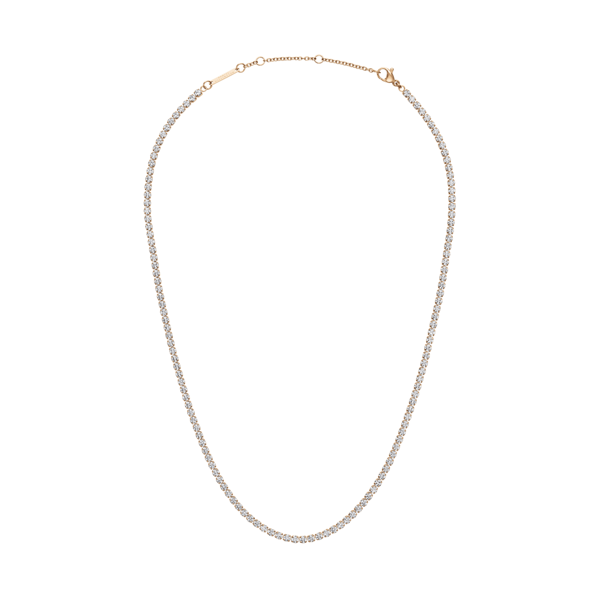 Classic Tennis Necklace Rose Gold