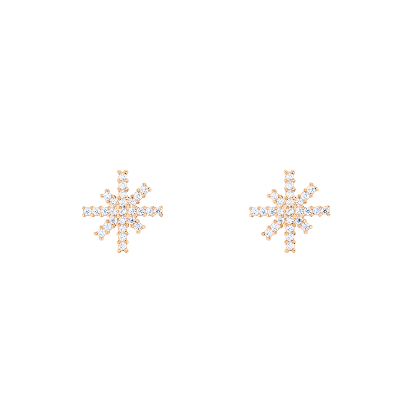 Mirelle Star Earrings Rose Gold