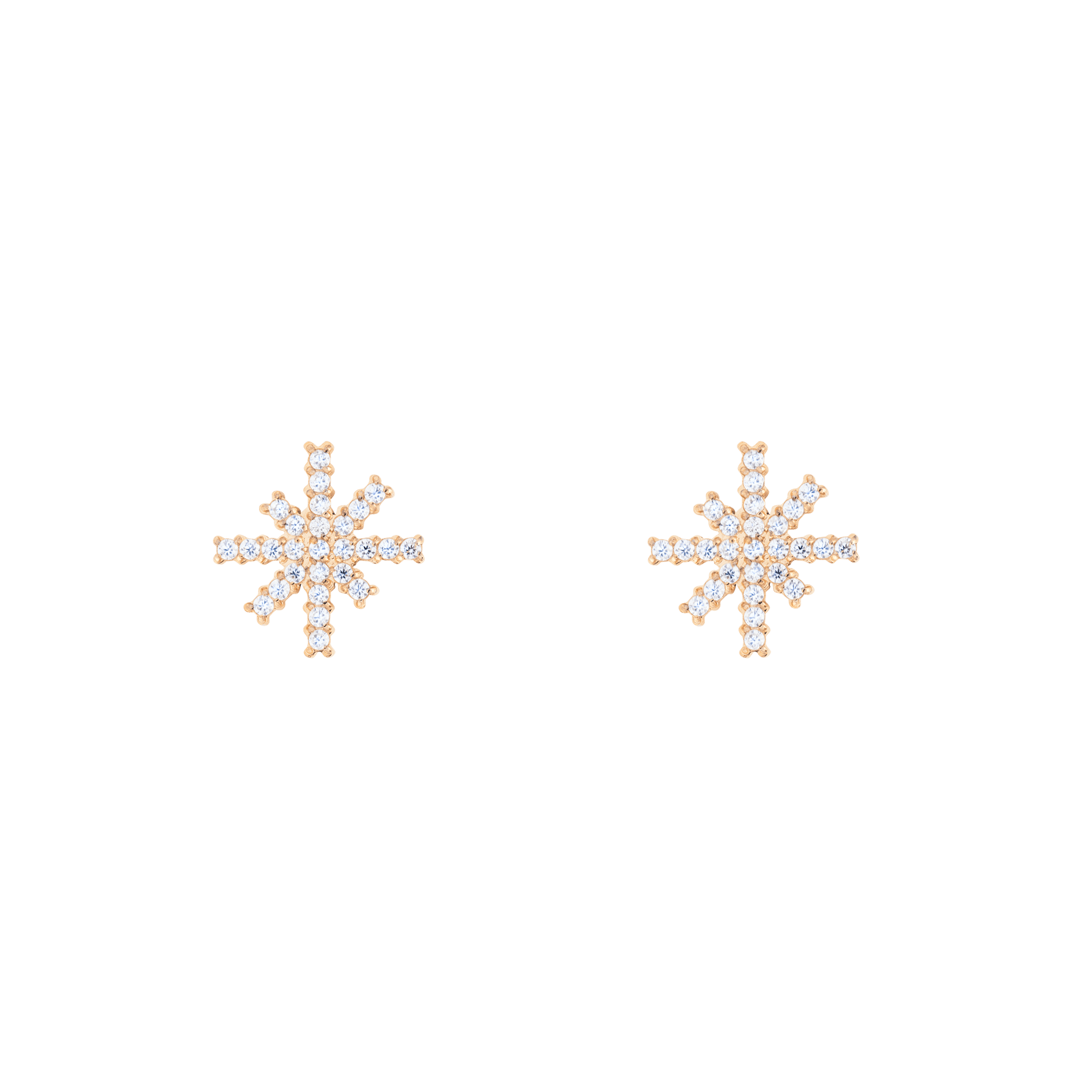 Mirelle Star Earrings Rose Gold