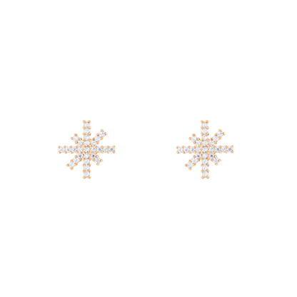 Mirelle Star Earrings Rose Gold