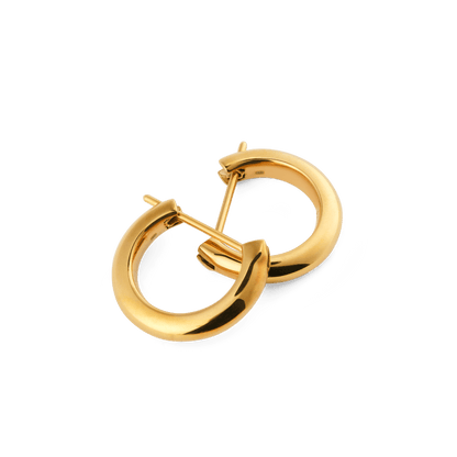 Arch Earrings Gold 9mm