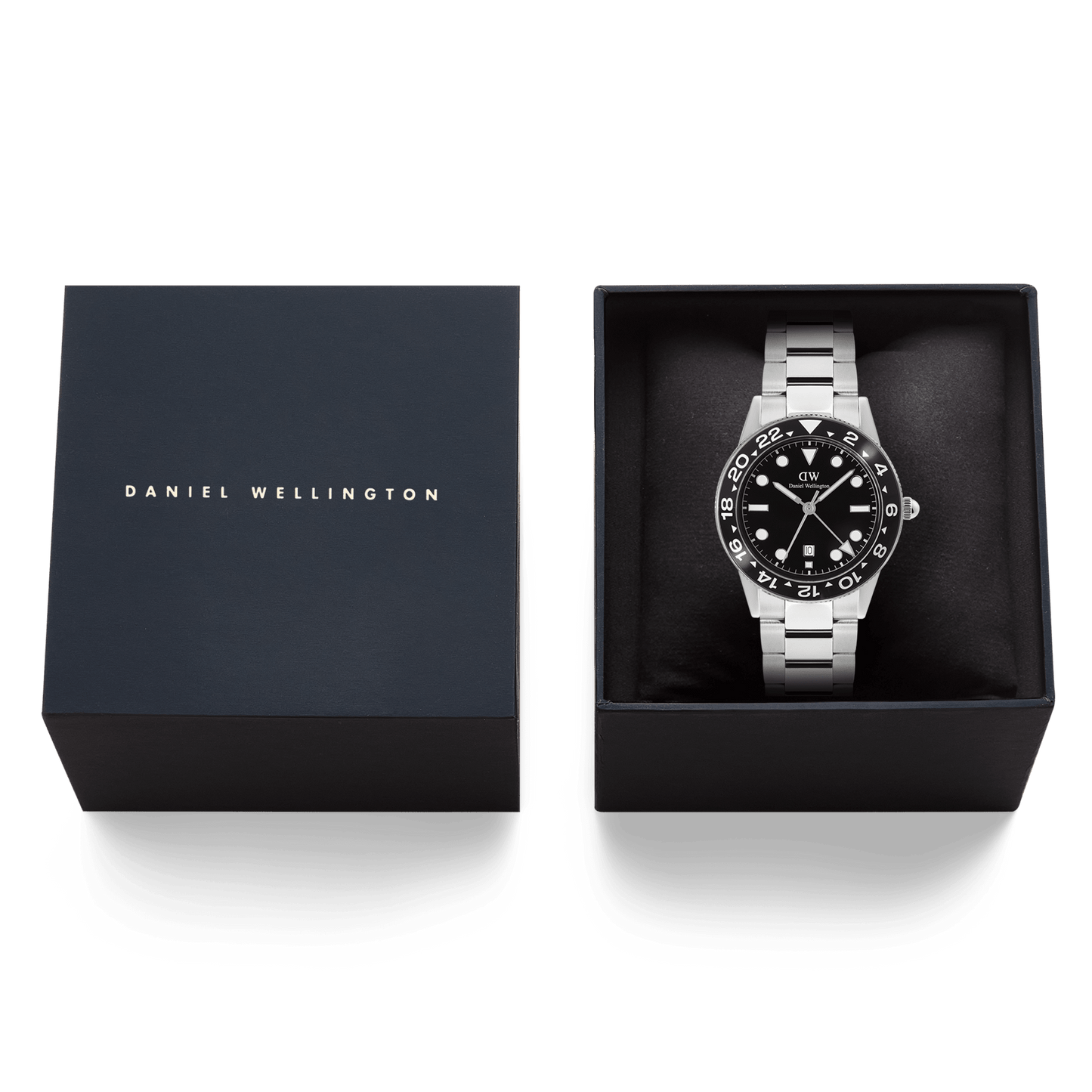 Iconic GMT Link Black Ceramic Bezel Silver