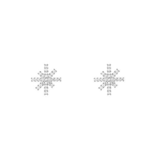 Mirelle Star Earrings Silver