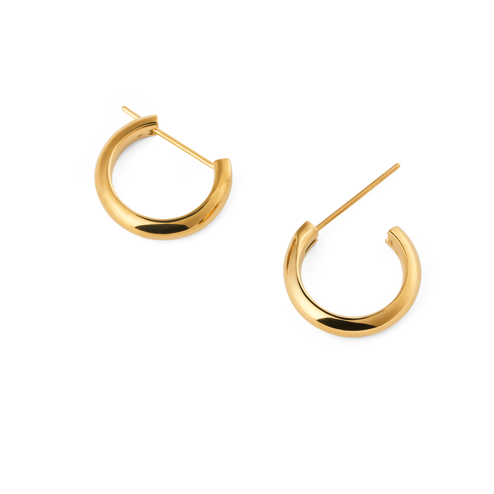 Arch Earrings Gold 12mm