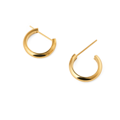 Arch Earrings Gold 12mm