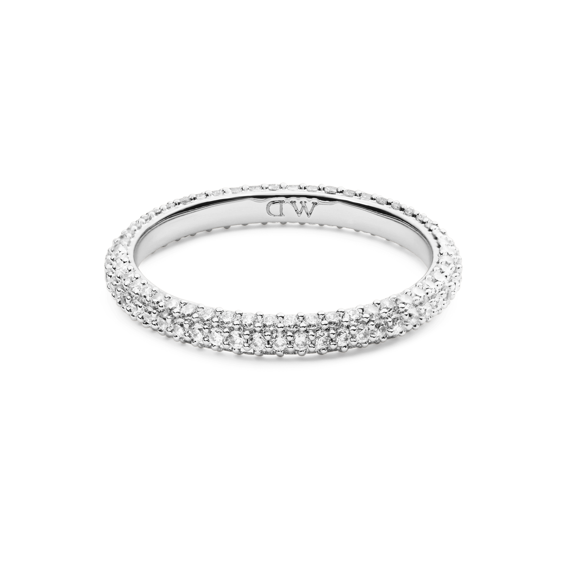 Pavé Ring Silver 3 mm