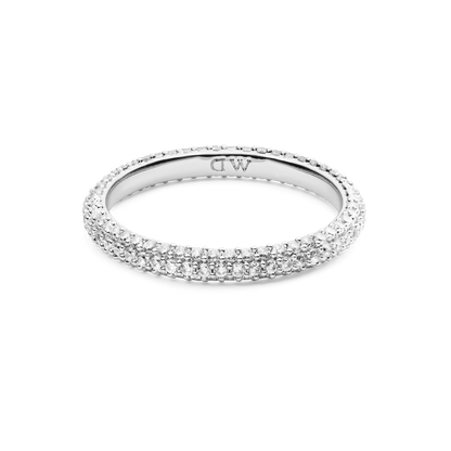 Pavé Ring Silver 3 mm