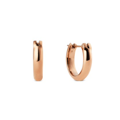 Arch Earrings Rose Gold 12mm
