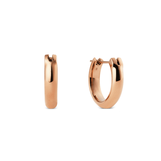 Arch Earrings Rose Gold 12mm
