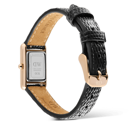 Bound Mini Black Lizard Rose Gold
