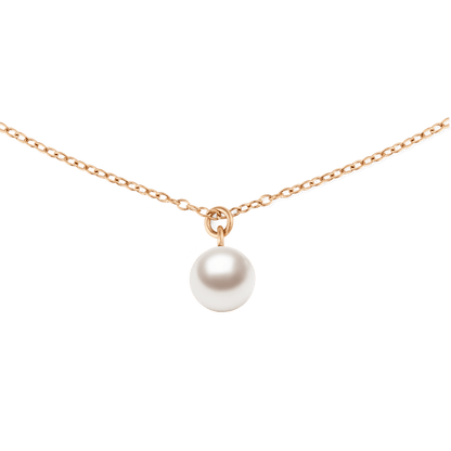 Pearl Necklace Rose Gold