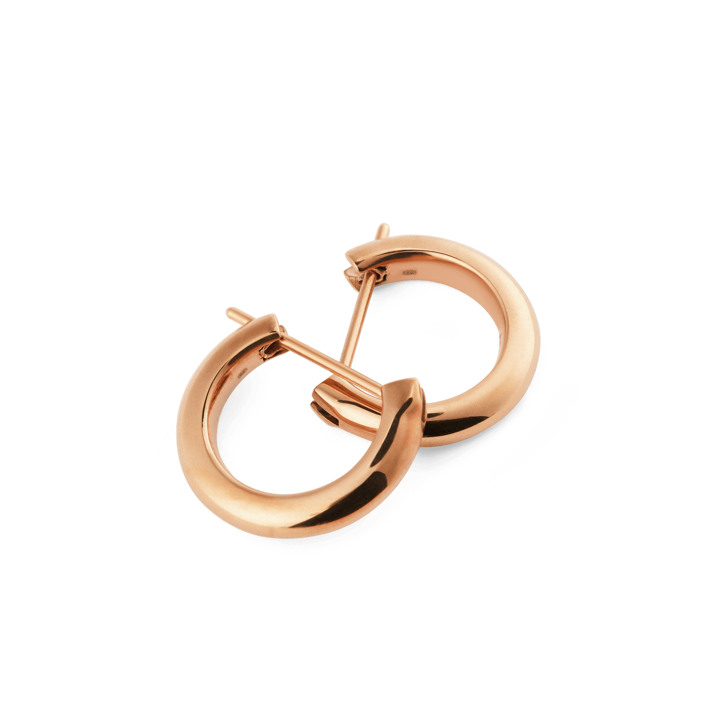 Arch Earrings Rose Gold 9mm