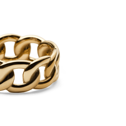 Chunky Chain Ring Gold