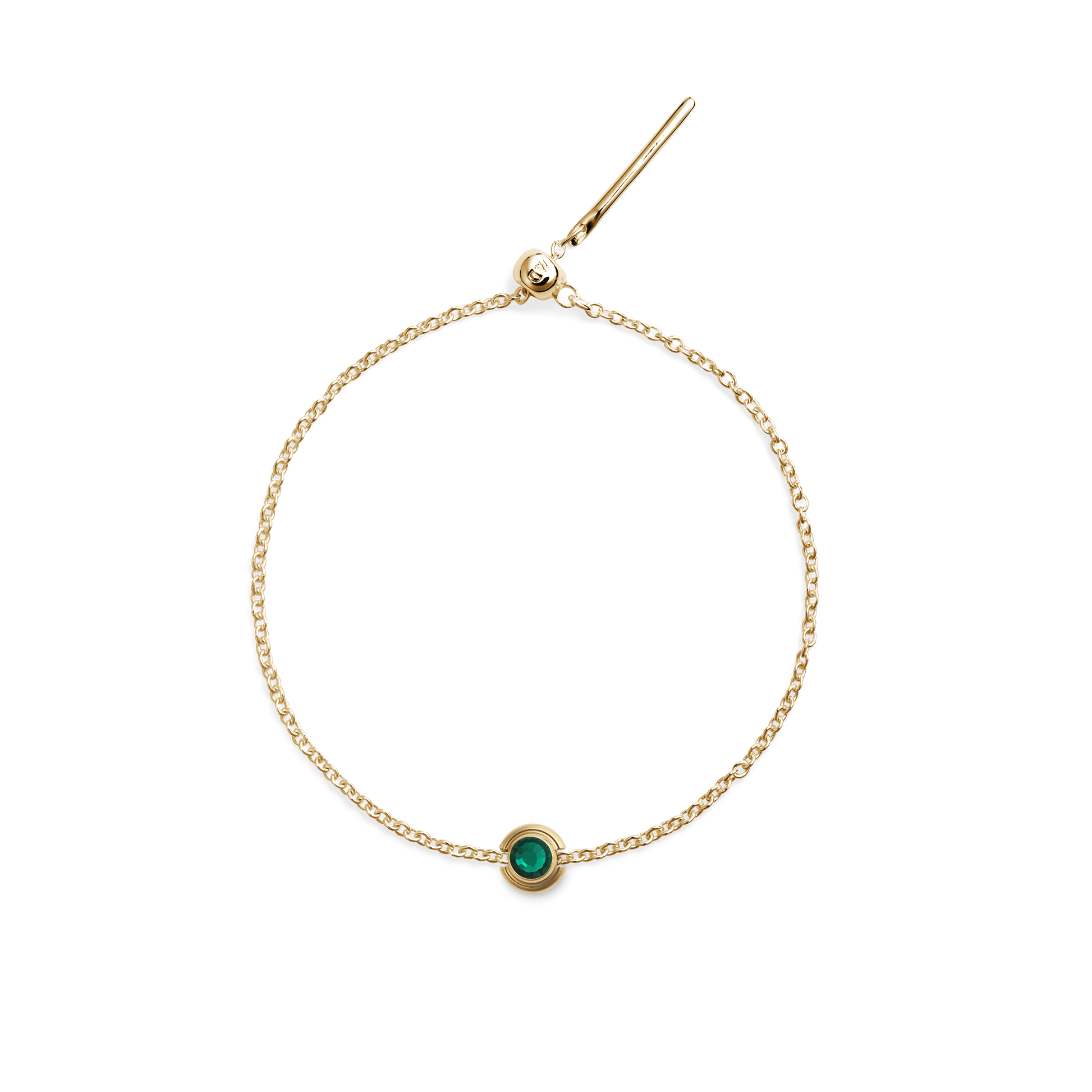 February Charm Gold