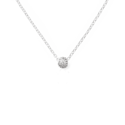 Pavé Orb White Crystal Charm