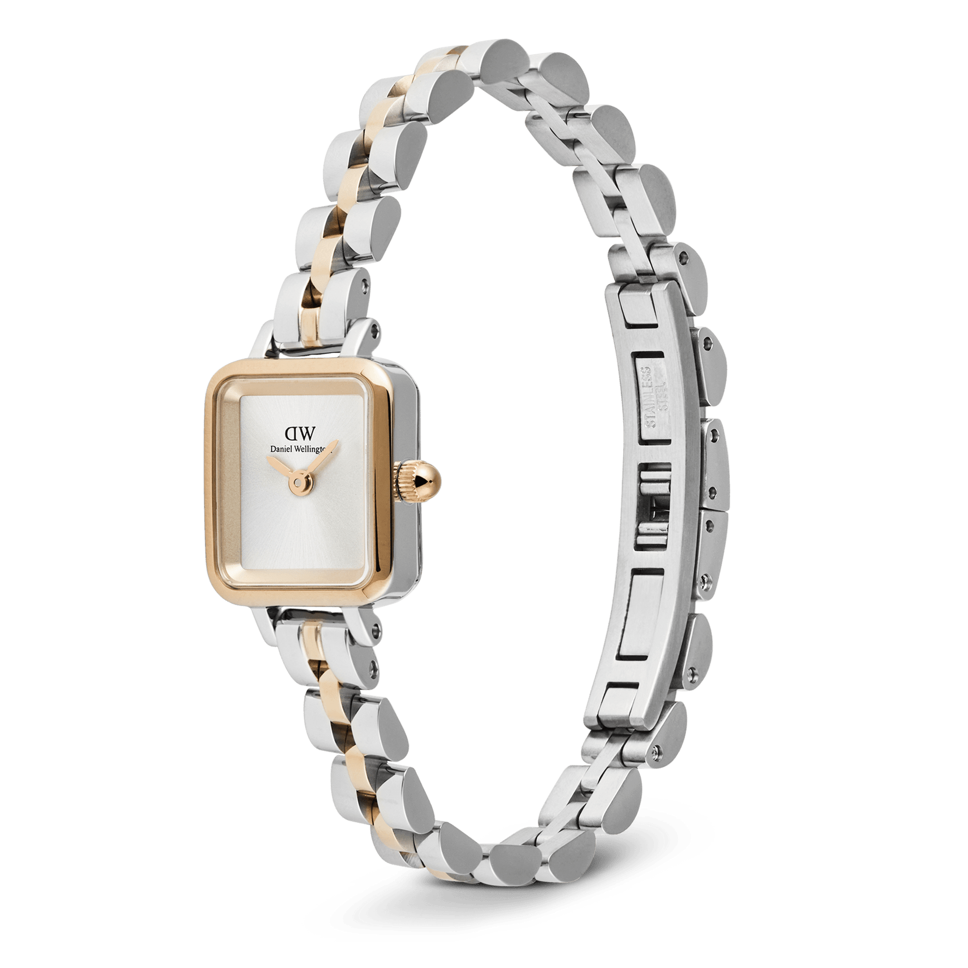 Quadro Mini Arch 3-Link Two Tone Rose Gold