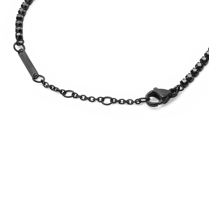 Black Crystal Tennis Bracelet