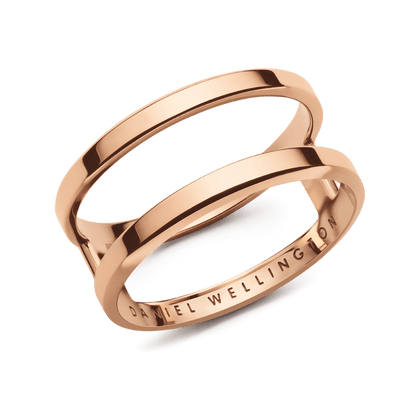 Elan Dual Ring Rose Gold