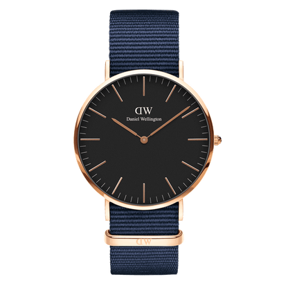 Classic Bayswater Black Rose Gold
