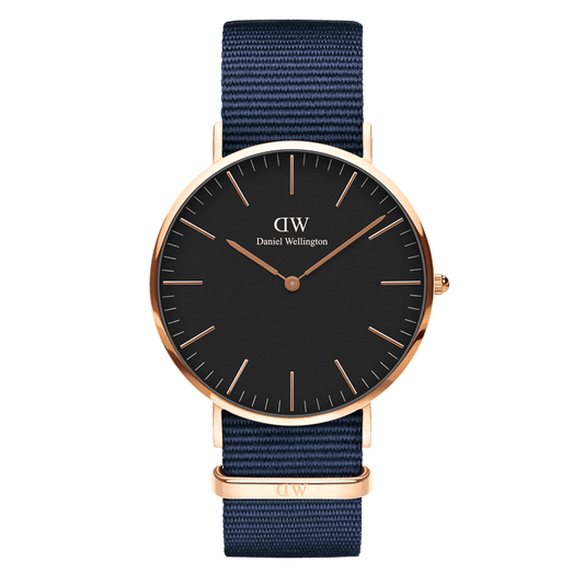 Classic Bayswater Black Rose Gold