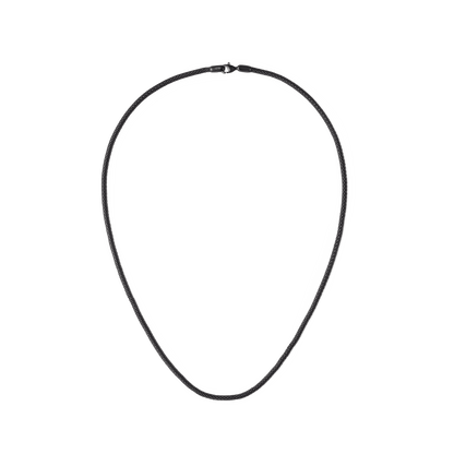 Tide Mesh Necklace Black 2.8