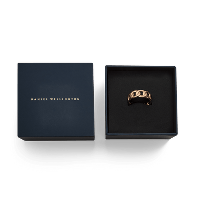 Chunky Chain Ring Rose Gold