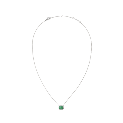 Audrey Necklace Jade Silver