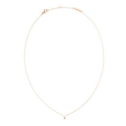 Mirelle Solitaire Necklace Rose Gold