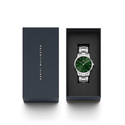 Iconic Link Emerald Silver