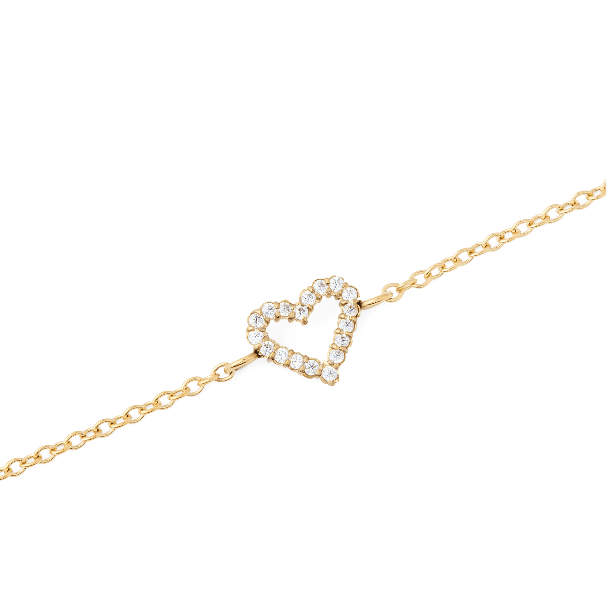 Mirelle Heart Bracelet Gold