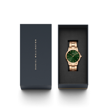 Iconic Link Emerald Rose Gold