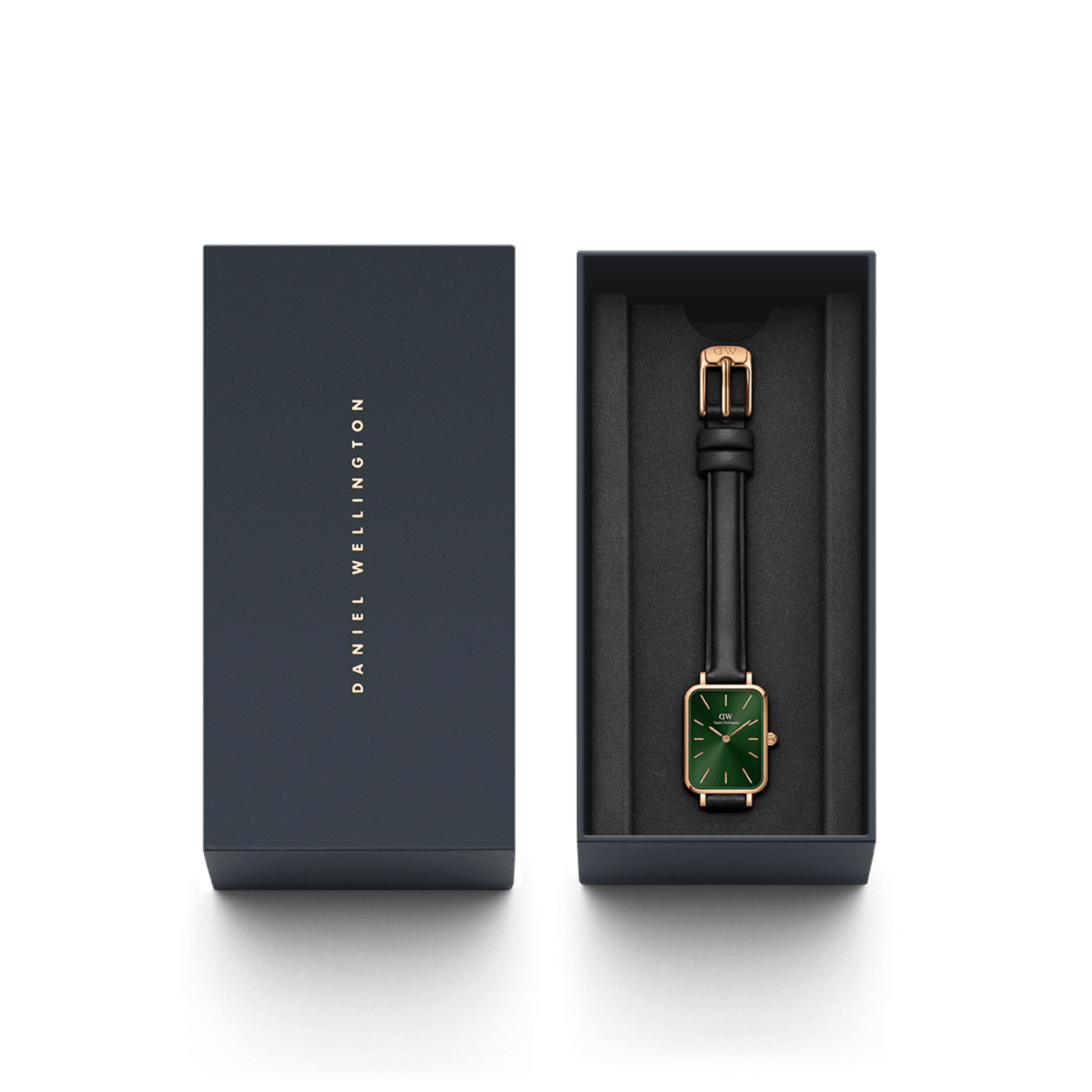 Quadro Pressed Sheffield Emerald Rose Gold
