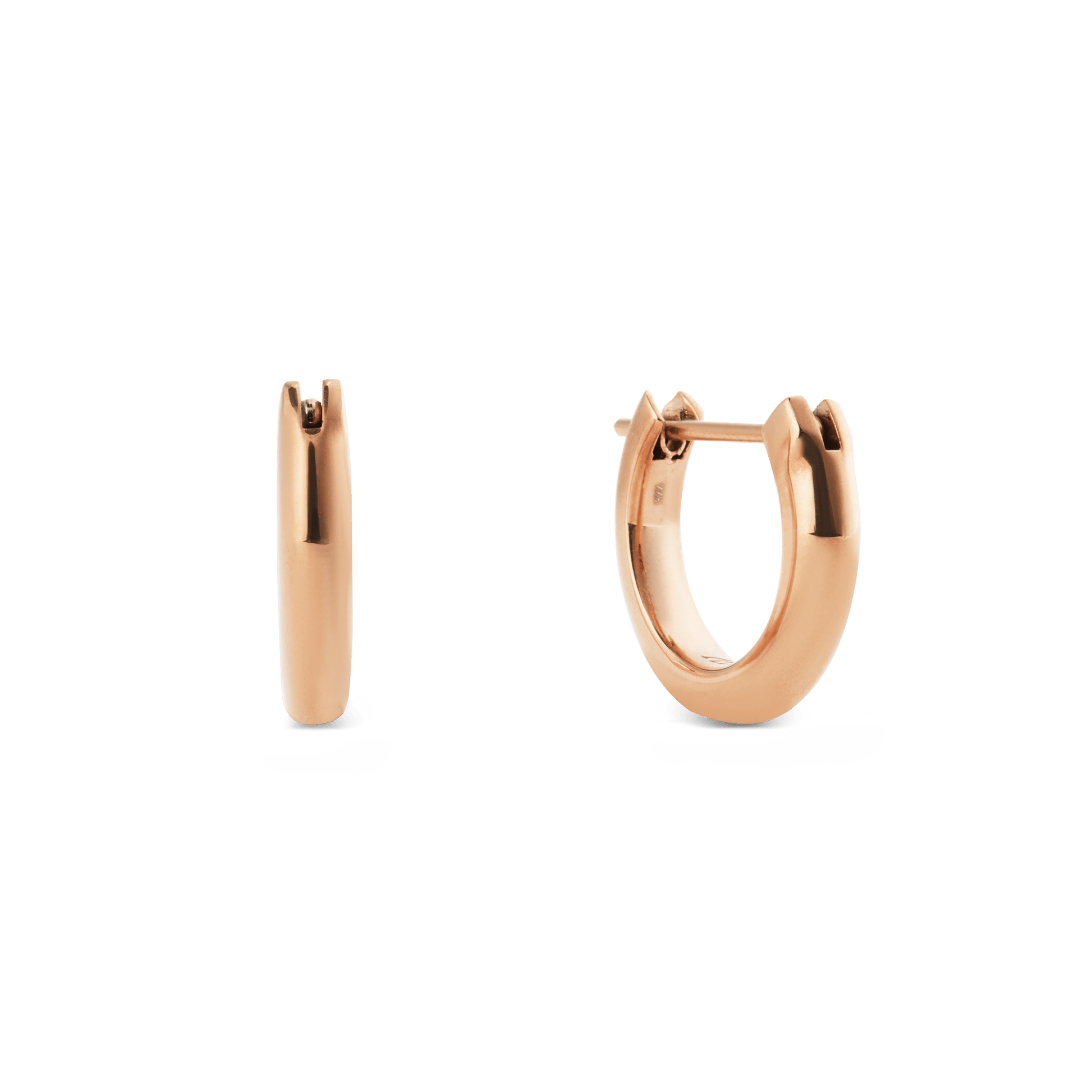 Arch Earrings Rose Gold 9mm