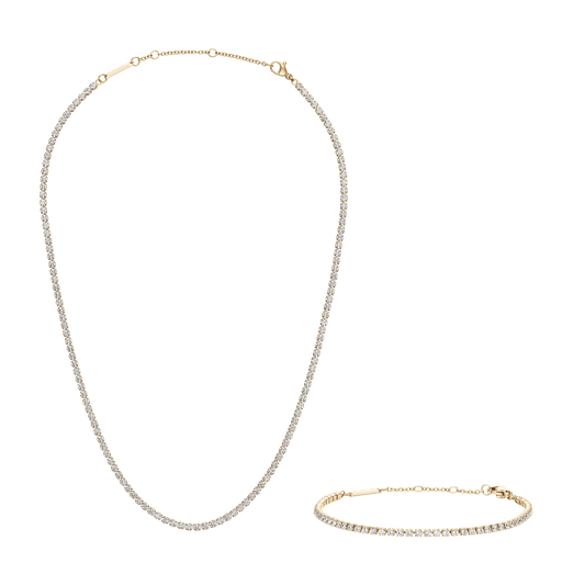 Tennis Bracelet + Tennis Necklace