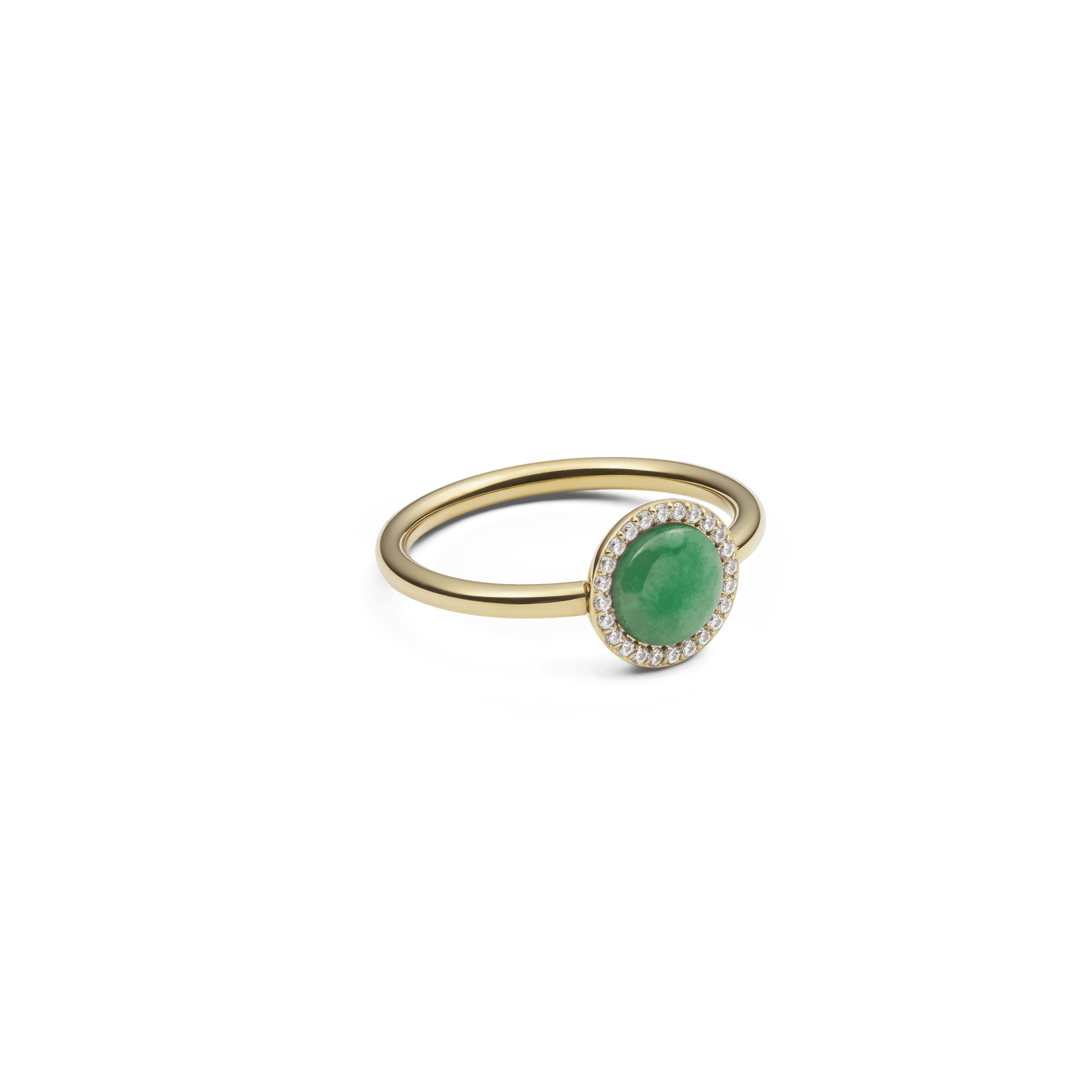 Audrey Ring Jade Gold
