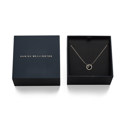 Audrey Necklace Black Agathe Gold