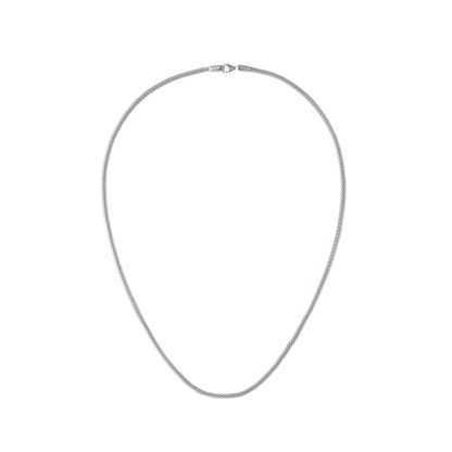 Tide Mesh Necklace Silver 2.8